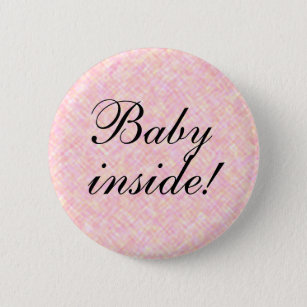 Baby in Girl Ronde Button 5,7 Cm