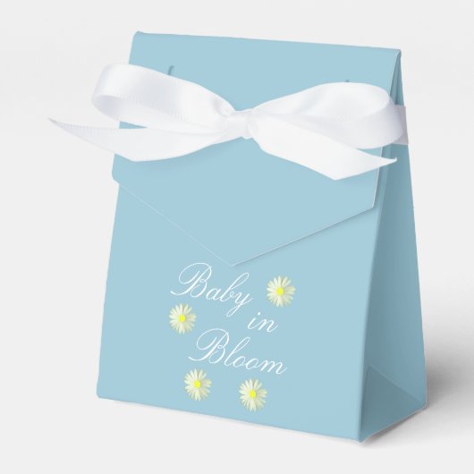 Baby in het Baby shower Bloom Bedankdoosjes (Voorkant Zijde)