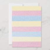 Baby in het Baby shower Bloom Bedankt voor je kaar (Achterkant)