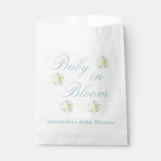 Baby in het Baby shower Bloom Bedankzakje (Voorkant)