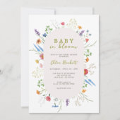 Baby in het Baby shower Bloom Garden Kaart (Voorkant)