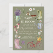 Baby in het Baby shower Bloom Garden Kaart (Voorkant)