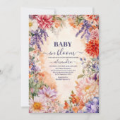 Baby in het Baby shower Bloom Garden Kaart (Voorkant)