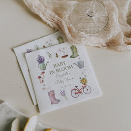 Baby in het Baby shower Bloom Garden Servet