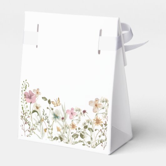 Baby in het Baby shower Bloom Girl Bedankdoosjes (Achterkant)