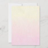 Baby in het Baby shower Bloom Girl Kaart (Achterkant)