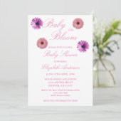 Baby in het Baby shower Bloom Kaart (Staand voorkant)