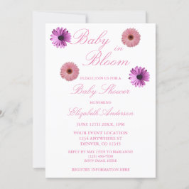 Baby in het Baby shower Bloom Kaart