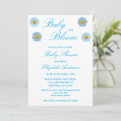 Baby in het Baby shower Bloom Kaart (Staand voorkant)