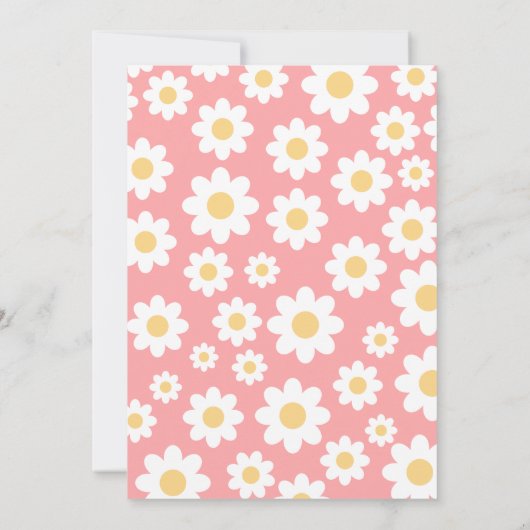 Baby in het Baby shower Bloom Kaart (Achterkant)