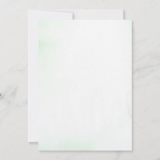 Baby in het Baby shower Bloom Kaart (Achterkant)