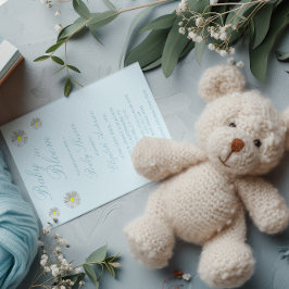 Baby in het Baby shower Bloom Kaart