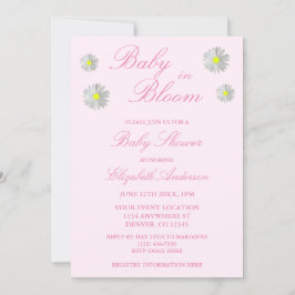 Baby in het Baby shower Bloom Kaart