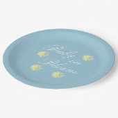 Baby in het Baby shower Bloom Papieren Bordje (Gekanteld)