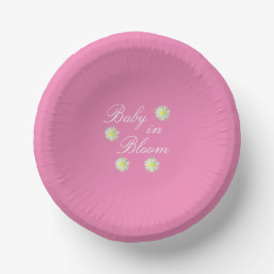 Baby in het Baby shower Bloom Papieren Kommen