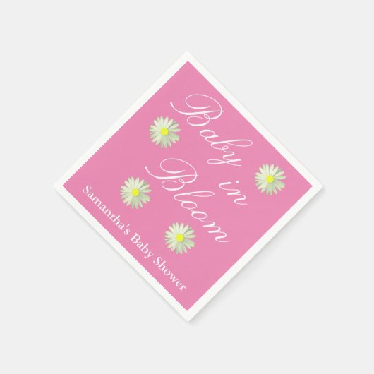 Baby in het Baby shower Bloom Servet (Hoek)