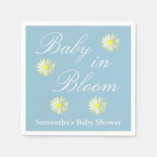 Baby in het Baby shower Bloom Servet (Voorkant)