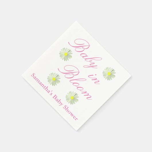 Baby in het Baby shower Bloom Servet (Hoek)