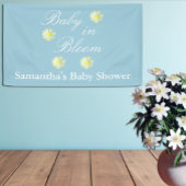 Baby in het Baby shower Bloom Spandoek