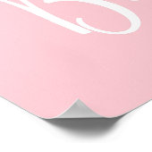 Baby in het baby shower Bloom-teken Poster (Hoek)