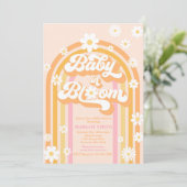 Baby in het Baby shower van de Regenboog van Bloom Kaart (Staand voorkant)