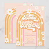 Baby in het Baby shower van de Regenboog van Bloom Kaart (Voorkant / Achterkant)