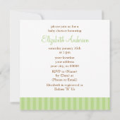 Baby in het Groene Umbrella-Baby shower Kaart (Achterkant)