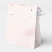 Baby in het Roos Baby shower van de Waterverf van  Bedankdoosjes (Achterkant)