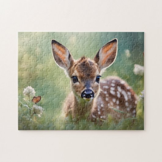baby in het wild legpuzzel (Horizontaal)