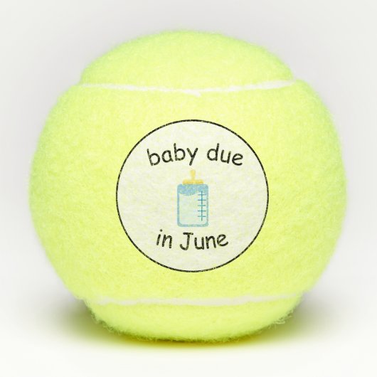 baby in juni tennisballen van dalDesignNZ (Voorkant)