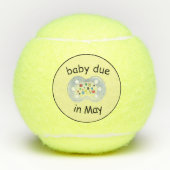 baby in mei Tennisballen (Voorkant)