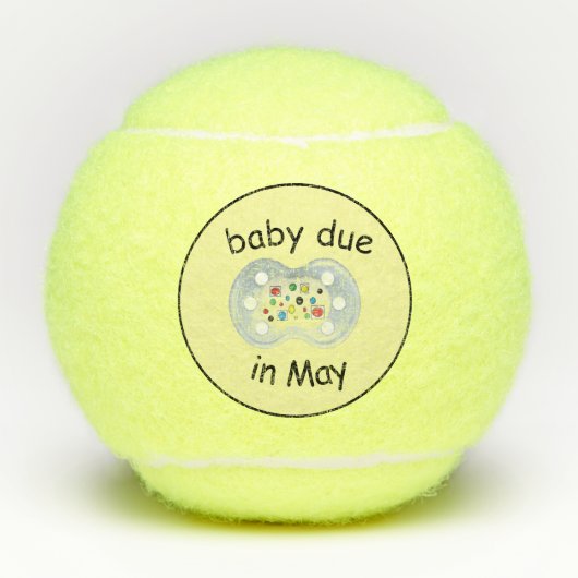 baby in mei Tennisballen (Voorkant)