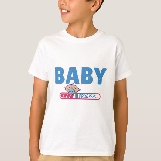 Baby in progress t-shirt (Voorkant)