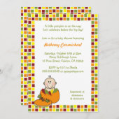 Baby in Pumpkin Baby shower nodigt/Herfst Mosaic u Kaart (Voorkant / Achterkant)
