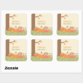 Baby in Pumpkin Patch Baby shower Decor Stickers (Vel)