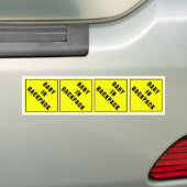 Baby in rugzak bumpersticker (Op auto)