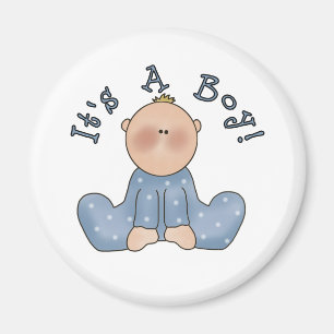 Baby in Slaper Het is een jongen Magneet