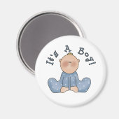 Baby in Sleeper Het is een jongen Magneet (Voorkant / Achterkant)