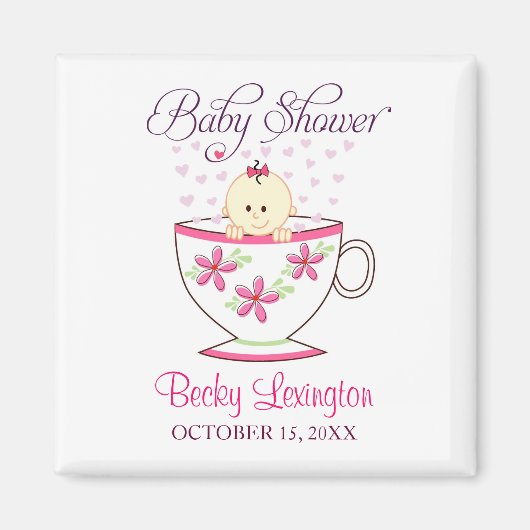 Baby in Tea Cup, Magneetgunsten Magneet (Voorkant)