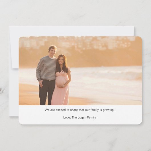 Baby in uitvoering Aankondiging (Achterkant)