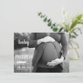 Baby In uitvoering Echografie Zwangerschapsaankond Kaart (Staand voorkant)
