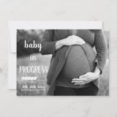 Baby In uitvoering Echografie Zwangerschapsaankond Kaart (Voorkant)