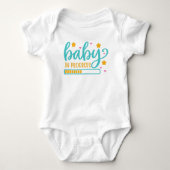 Baby in Uitvoering Zwangerschapsaankondiging Romper (Voorkant)