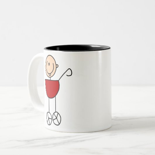 Baby in vervoerde Mok (Voorkant links)