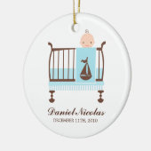 Baby in Wieg Ornament (Links)