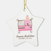 Baby in Wieg Ornament (Links)