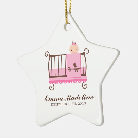 Baby in Wieg Ornament (Links)