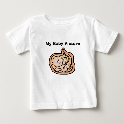 Baby in Womb Funny Baby T-shirt (Voorkant)