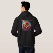 Baby in Womb, Imago Dei, Afbeelding Gods, Graffiti Hoodie (Achterkant volledig)