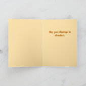 Baby Indische Thanksgiving Wenskaart Feestdagen Kaart (Binnen)